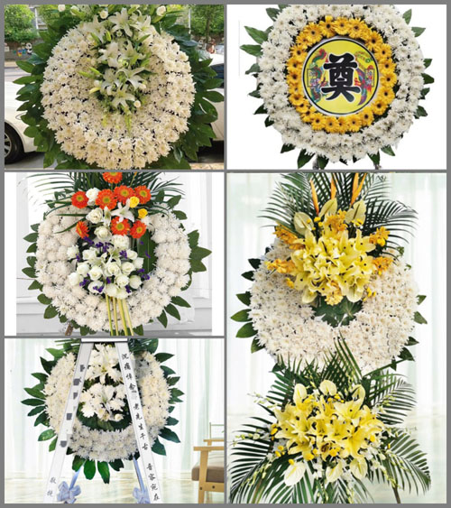 安徽六安市金寨县双河镇河西村花圈速递